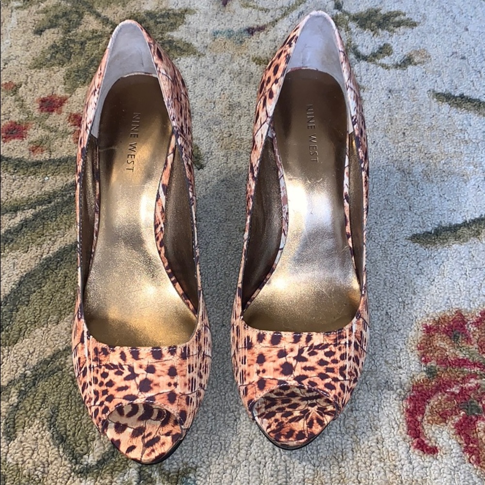 Nine West Leopard heels
